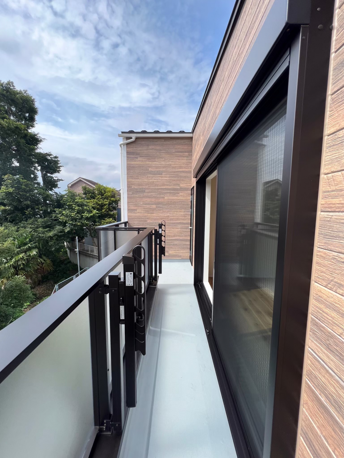 開放感のあるバルコニー