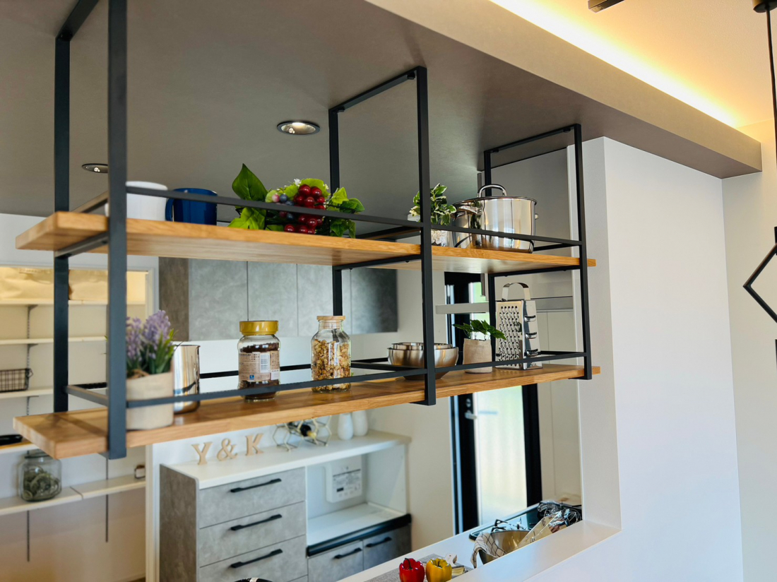 見せるキッチン収納